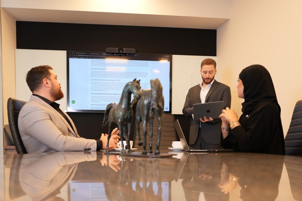 Creators Majlis advisory team at work in Doha, Qatar